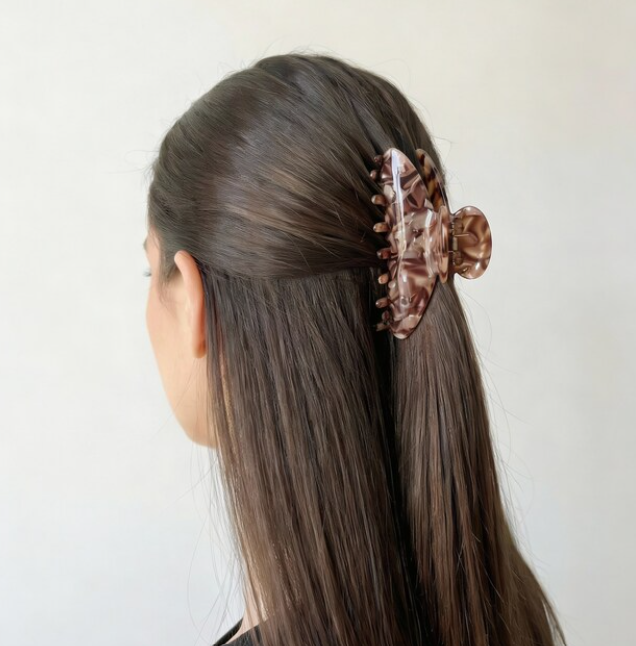 Mocha Swirl Hair Claw