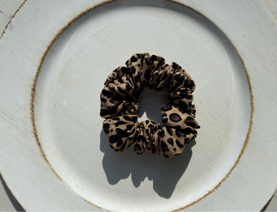 Cheetah Scrunchie