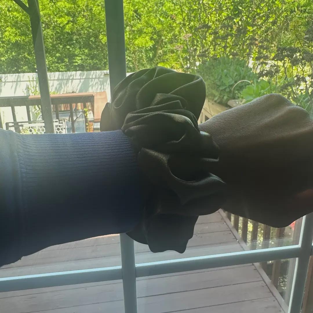 Fall Large Satin Scrunchies