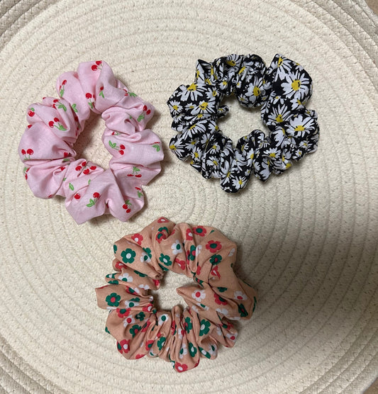 Mini Cotton Scrunchies