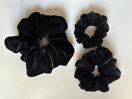 Bradley Black Velvet Scrunchie