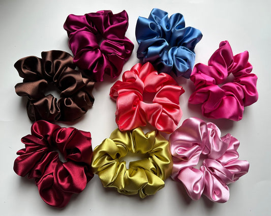 Large Satin Silk Scrunchie