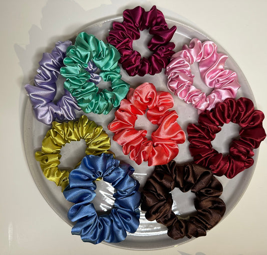 Slim Satin Scrunchie