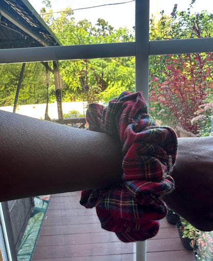 Plaid Scrunchie