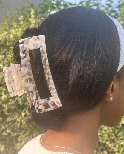 5 Inch Jumbo Pink Hair Claw