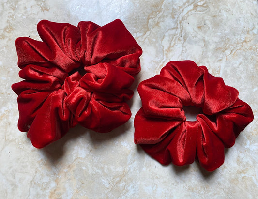 Ciara Burnt Orange Velvet Extra Large Scrunchie