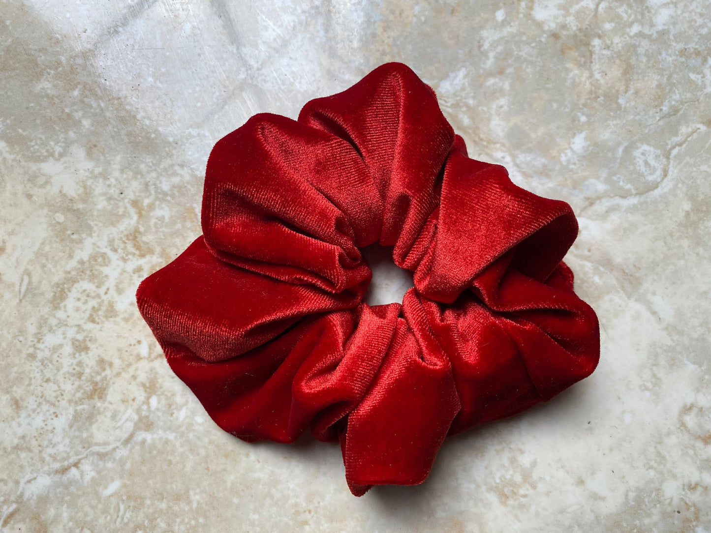 Ciara Burnt Orange Velvet Extra Large Scrunchie