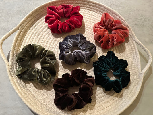 Mini Velvet Scrunchies