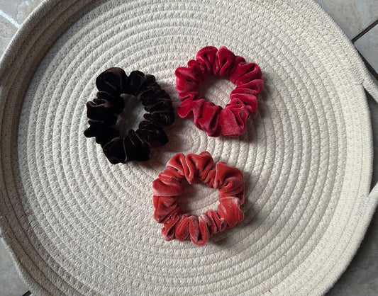 Slim Velvet Scrunchies