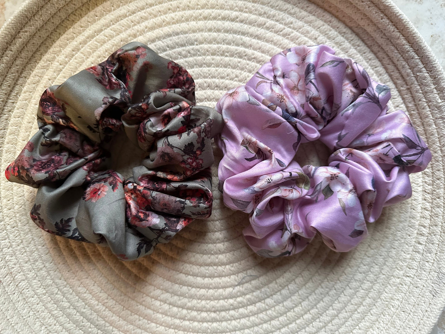 Denise Floral Scrunchie Set