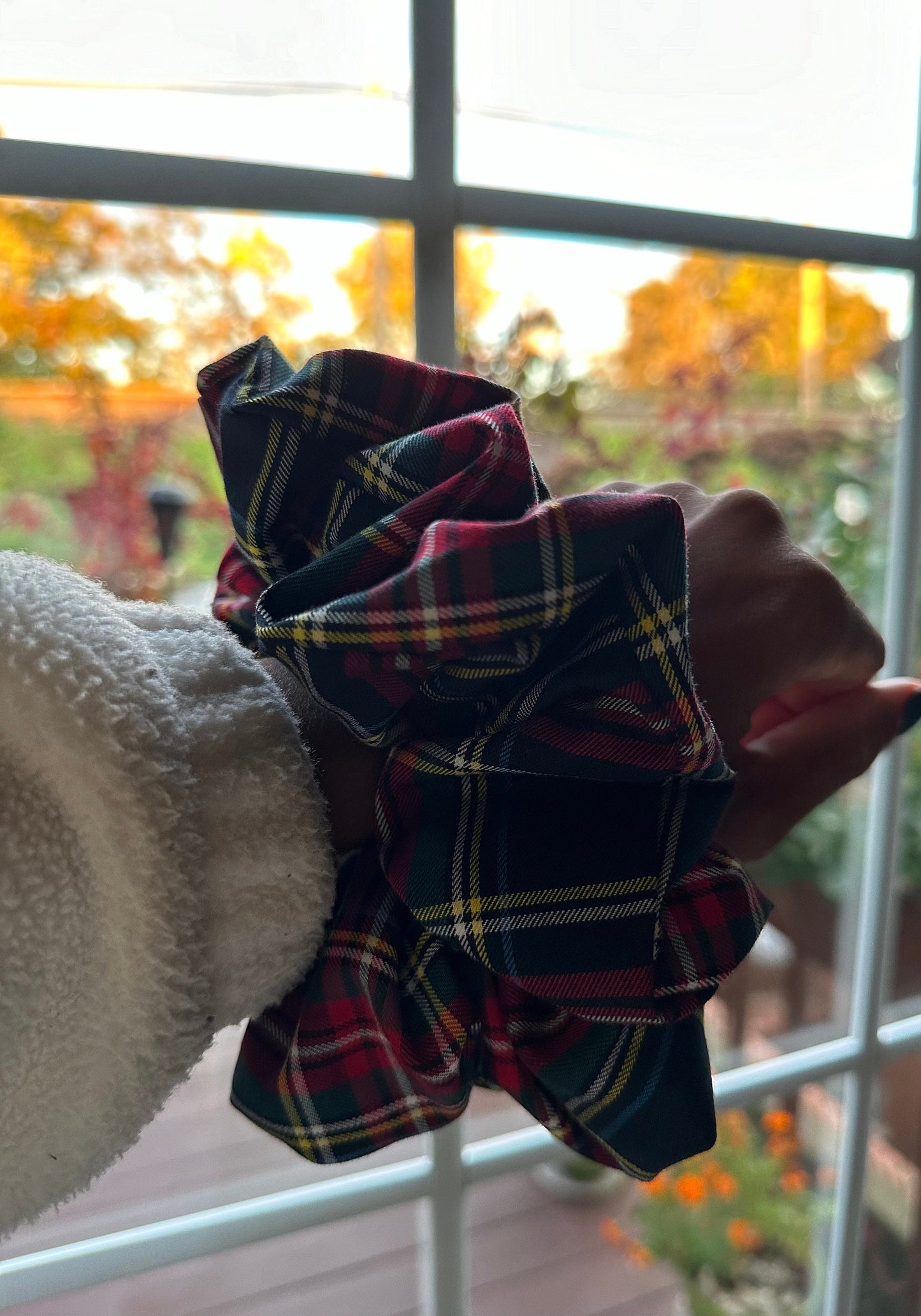 Tatum Plaid Fall Scrunchies